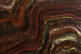 Polished Tiger Iron Stromatolite Slab - Billion Years #161884-1